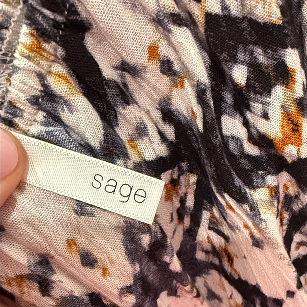 Sage Multicolor Patterned Fabric - Picture 2 of 4